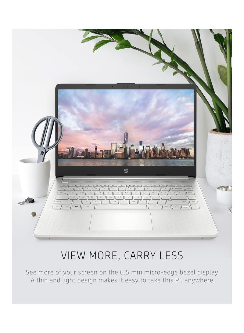 HP أحدث كمبيوتر محمول 14 أنيق ونحيف مزود بشاشة FHD مقاس 14 بوصة ومعالج Core i5 وذاكرة وصول عشوائي سعة 16 جيجابايت ومحرك أقراص SSD Nvme سعة 512 جيجابايت وبطاقة رسومات Intel UHD وWindows 11 ومنفذ بطاقة Lan - Image 4