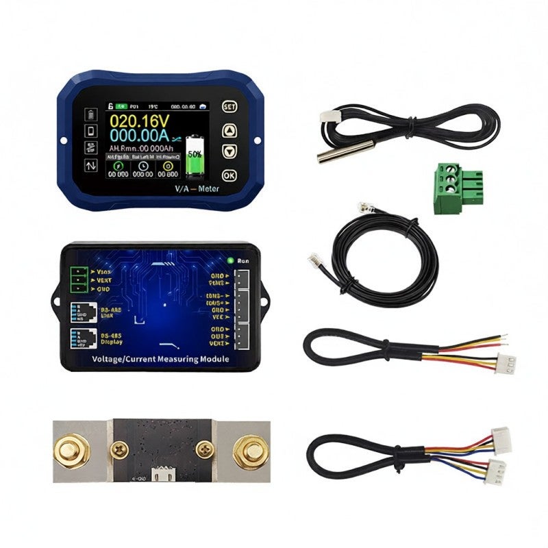 Battery Monitor: 2.4 Inch Color Screen, Auto Dual Direction Current Identification, Bluetooth Connectivity - Accurate Capacity Calculation, Pure Copper Components for Low Standby Power, Digital Energy - Image 1