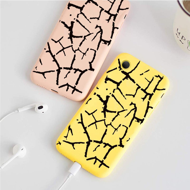 CrafTreat Crackle Stencil for Art and Craft - Crocodile Crackle and Scratches Stencil - Size: 6X6 Inches (2Pcs)- Texture stencil for Painting - Stencils Combo for Craft - Stencils for Texture Painting - Image 2