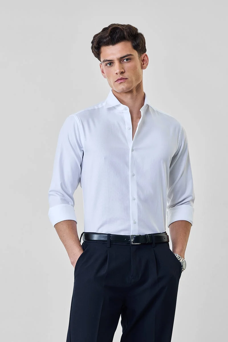 SNITCH Slim Fit 100% Cotton Luxe Shirt
