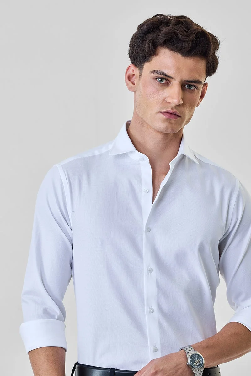 SNITCH Slim Fit 100% Cotton Luxe Shirt