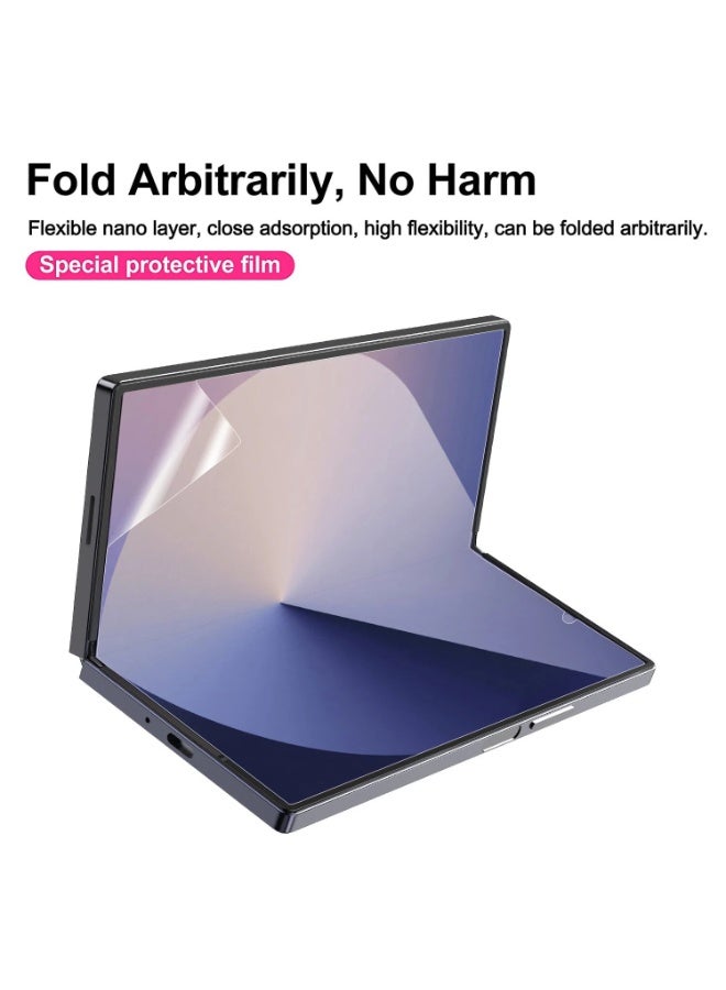Muzz 2 Pak Matte Screen Protector for Samsung Galaxy Z Fold 7 front and Inside Screen Protective Film Hydrogel Anti-scratch films - Image 4