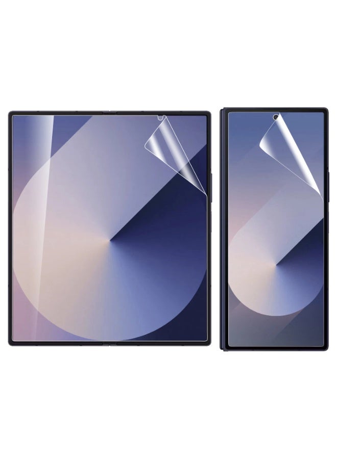 Muzz 2 Pak Matte Screen Protector for Samsung Galaxy Z Fold 7 front and Inside Screen Protective Film Hydrogel Anti-scratch films - Image 5