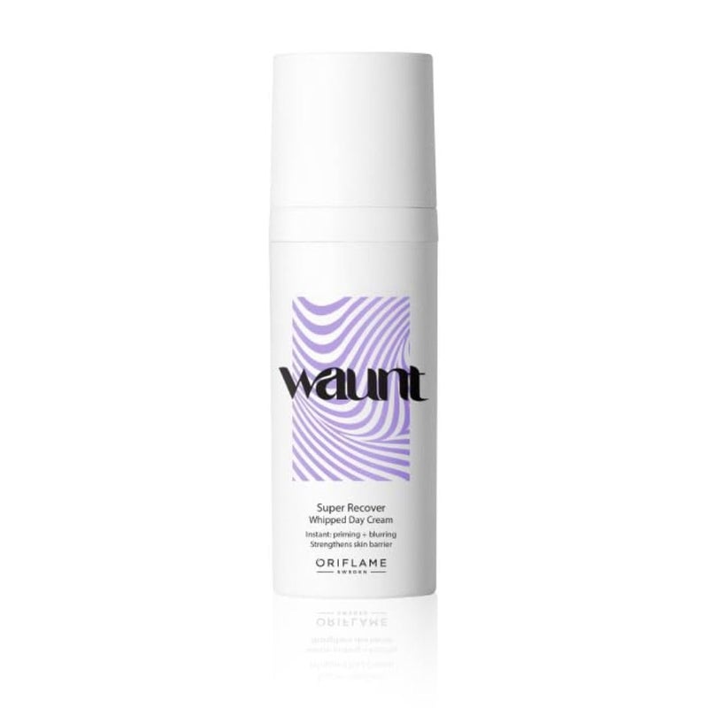 Oriflame Oriflame WAUNT Super Recover Whipped Day Cream Instant Priming Blurring Strengthens Skin Barrier LongLasting Hydration Soothing Suitable for All Skin Tones 50 ml - Image 1