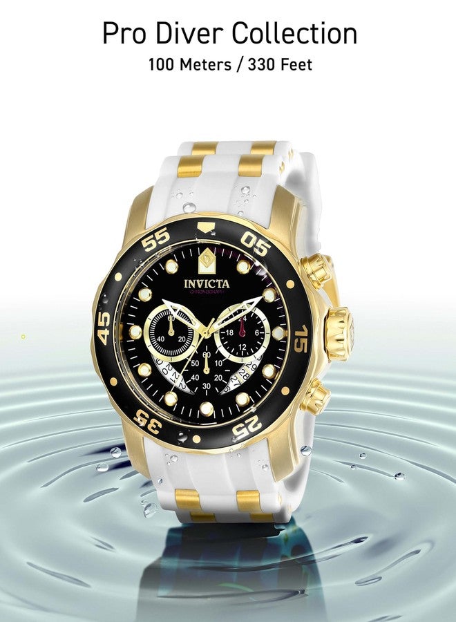 Invicta Men's Pro Diver Stainless Steel Quartz Watch with Silicone Strap, White, 1 (Model: 20289) - Image 5