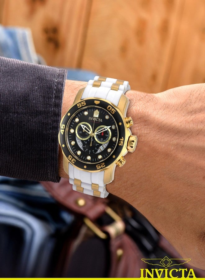 Invicta Men's Pro Diver Stainless Steel Quartz Watch with Silicone Strap, White, 1 (Model: 20289) - Image 2
