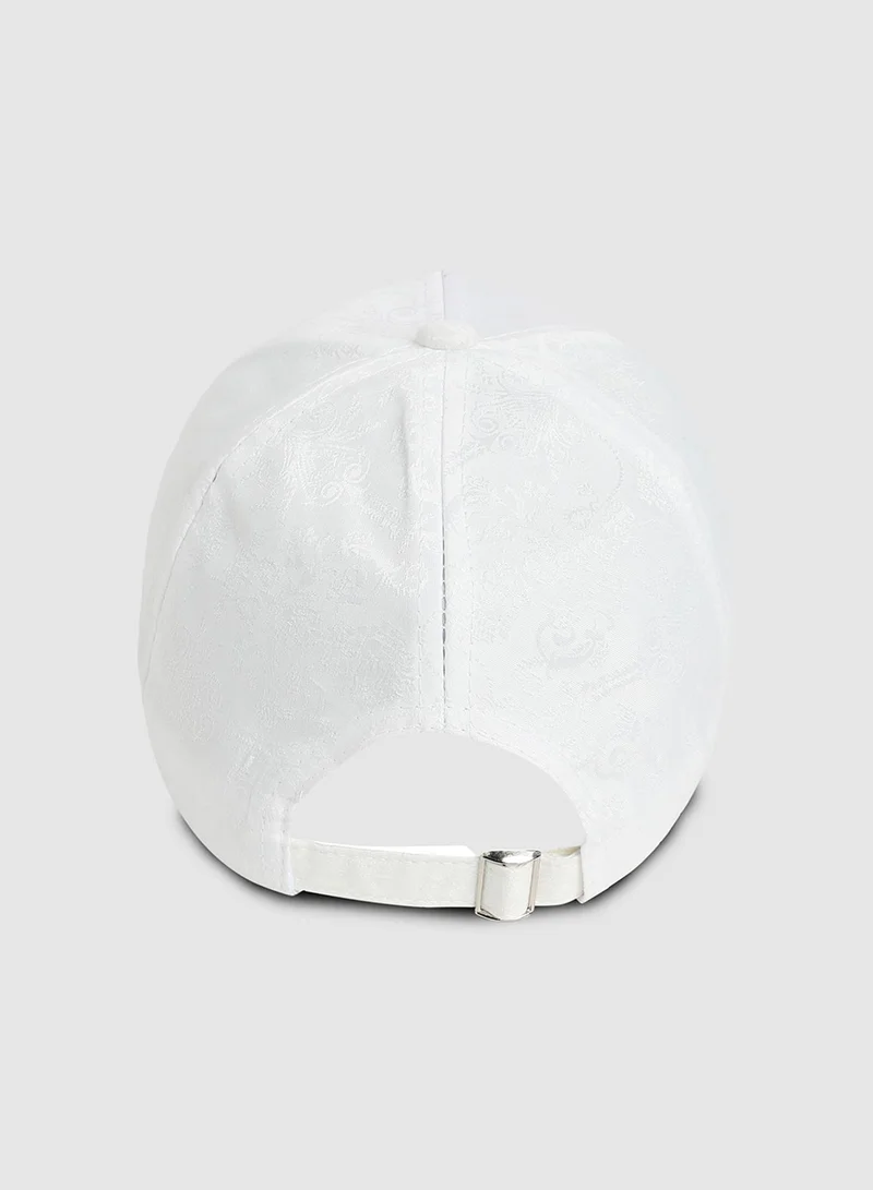 Haute Sauce  Jaquard Butterfly Baseball Cap - White for Women | Best Price UAE