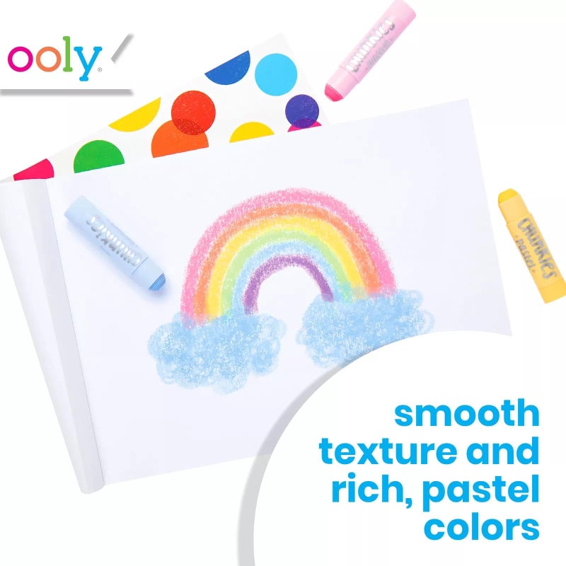 Ooly Chunkies 6 Pastel Paint Sticks For Kids, Tempera Paint Sticks Pastel Colors Set, No Mess Quick Drying Art Supplies for Toddlers and Kids - Image 5