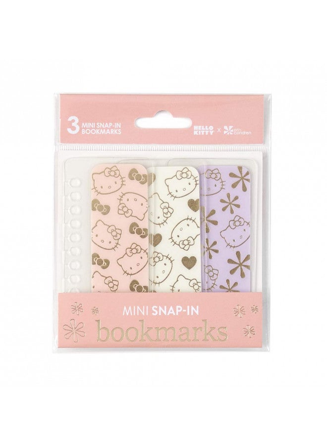 Erin Condren Hello Kitty X Erin Condren Designer Accessories - Mini Snap-in Bookmarks - 3 Pack. Compatible with Spiral Notebooks, Planners, Agendas or More. Fun and Functional  - Image 1