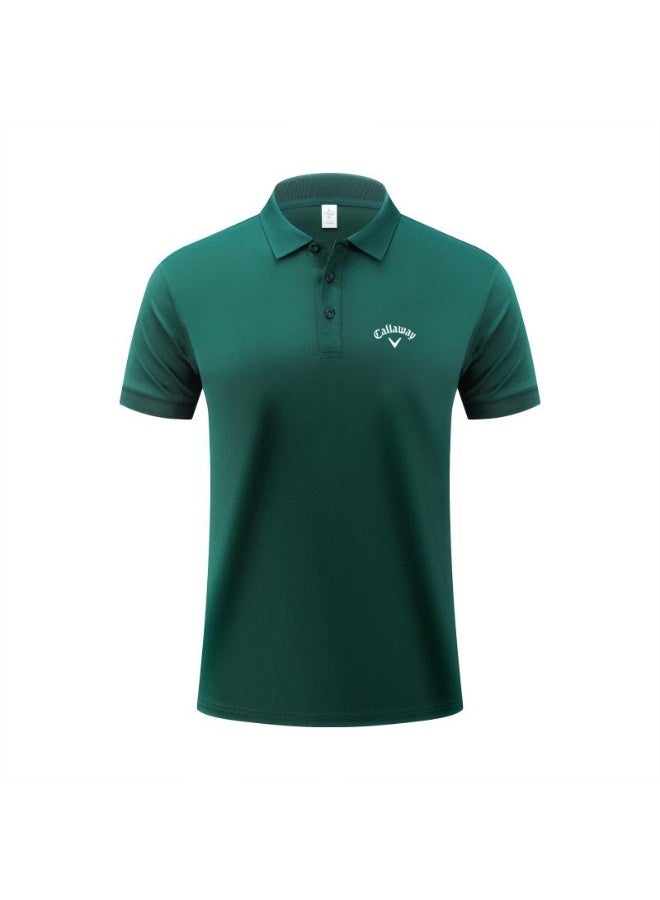 Callaway golf quick-drying short-sleeved Polo shirt men's summer breathable sports lapel casual shirt - Image 2