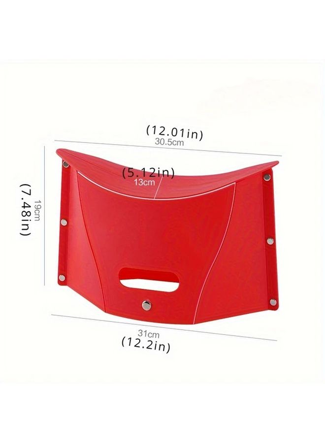 Light Green 4 Color Folding Stool Portable Durable With Storage For Indoor Outdoor - Image 3
