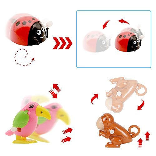 Nunkitoy Wind Up Toy,28 Pack Assorted Clockwork Toy Set, Wind Up Animal Party Favors Toy Great Gift for Boys Girls Kids Toddlers(Contents and Color May Vary) - Image 4
