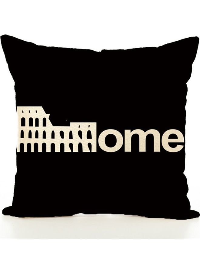 NIBEMINENT Decorative Printed Cushion Cover Black/White