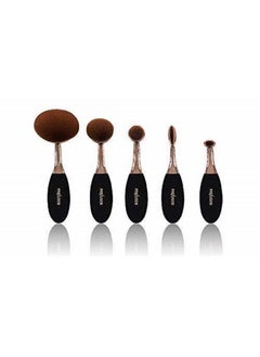 Profusion Cosmetics Deluxe Pro Brush Vault Black 6 Pieces  - Image 1