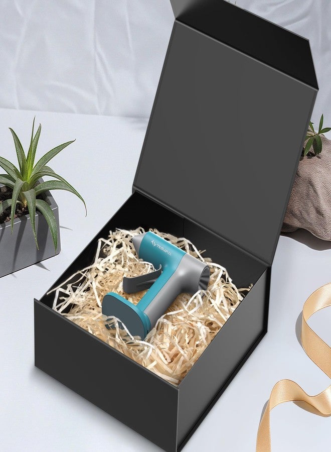 TILSWALL Gift Box 7.5''x7.2''x2.8'' Black Gift Boxes with Magnetic Lids for Presents, Rectangle Collapsible Luxury Gift Box for Proposal, Wedding, Christmas, Birthday, Contains Card, Ribbon, Filler - Image 2