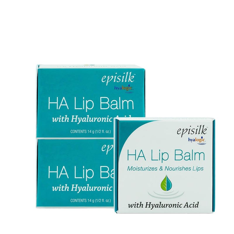 Hyalogic HA Lip Balm â€“ Moisturizing Lip Balm with Hyaluronic Acid & Coconut Oil â€“ Hydrating Lip Care for Dry, Chapped Lips â€“ Natural, Unflavored, Vegan â€“ 3 Sticks - Image 1