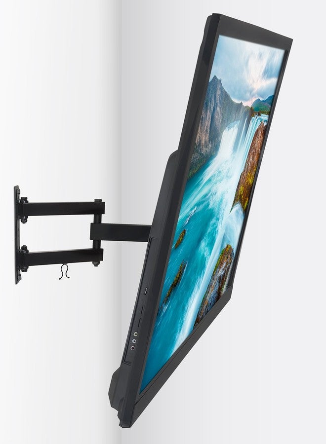 Mount-It! Full Motion TV Wall Mount | Single Stud Installation | Swivel, Tilt & 17” Extension | Single Arm Bracket for 37-70 Inch TVs | Heavy-Duty Steel | Fits VESA 100x100-600x400 | 77 lbs Capacity - Image 2