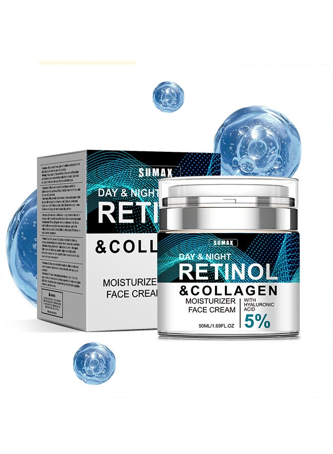 سوماكس كريم ريتينول للوجه، تبييض البشرة، مضاد للشيخوخة، مؤكسد، يقلل من الخطوط الدقيقة، شد البشرة، تبييض البشرة، مضاد للشيخوخة، كريم مرطب لشد البشرة - Image 1