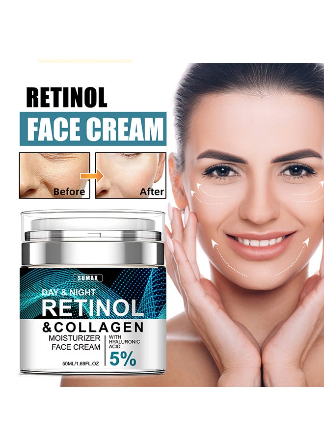 سوماكس كريم ريتينول للوجه، تبييض البشرة، مضاد للشيخوخة، مؤكسد، يقلل من الخطوط الدقيقة، شد البشرة، تبييض البشرة، مضاد للشيخوخة، كريم مرطب لشد البشرة - Image 3