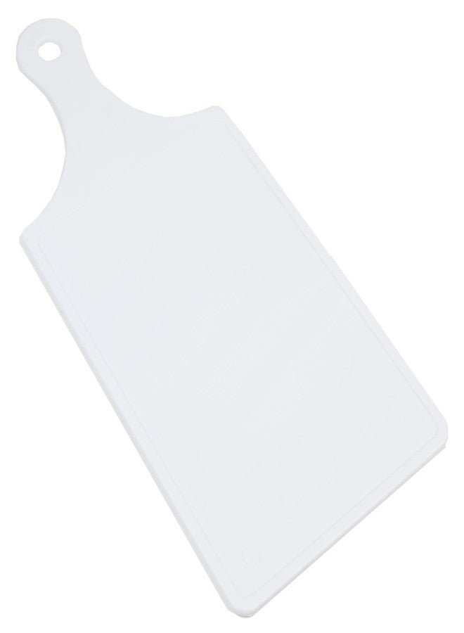 Chef Craft Plastic Cutting Board, 8 x 5 inch, 12 inch in length, White - Image 1
