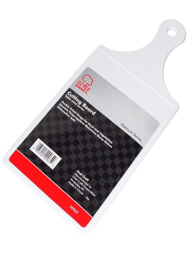 Chef Craft Plastic Cutting Board, 8 x 5 inch, 12 inch in length, White - Image 4