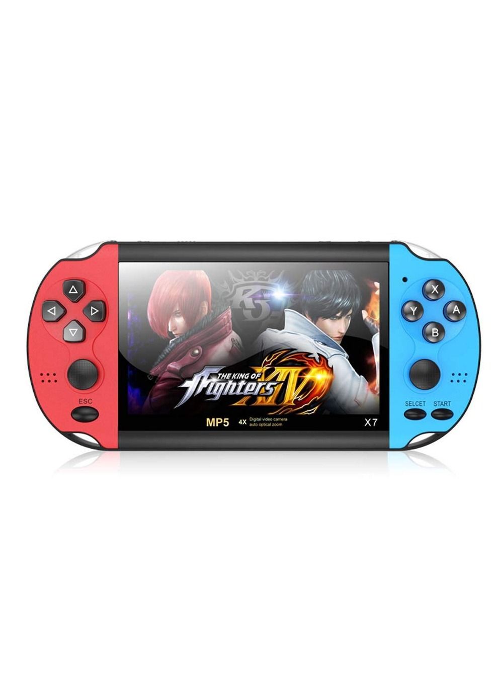 Portable Handheld Games,Built-in 1000 Games Electronic Machine Arcade Videogames Dual-Shake Play Vidio Player Video Game Console(Red&Blue)
