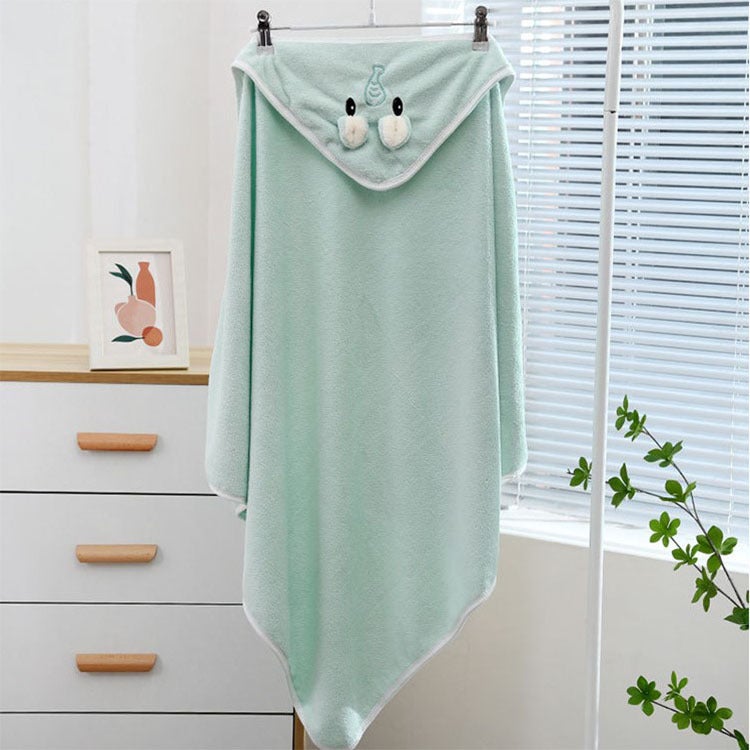 Coral Fleece Cushion Cartoon Thickened Household Absorbent Hooded Poncho Wearing Hooded Children'S Bath Towel - Image 4