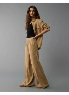 American Eagle AE Weekend Vibes Linen-Blend Pull-On Pant  - Image 1