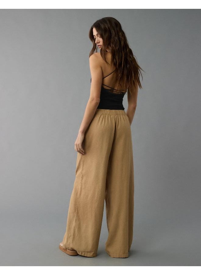 American Eagle AE Weekend Vibes Linen-Blend Pull-On Pant  - Image 2
