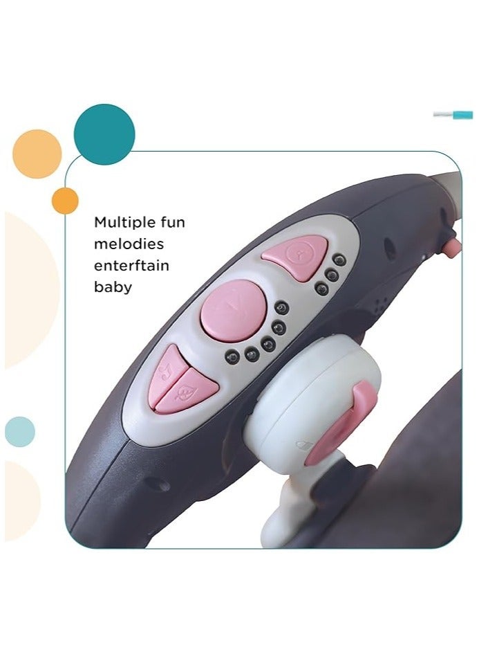 Kiko أرجوحة أطفال أوتوماتيكية مع موسيقى، 5 سرعات، 7 ألحان ممتعة، قماش قابل للتنفس و 2 لعبة محشوة، من حديثي الولادة إلى الأطفال، حتى 11 كجم - Image 5