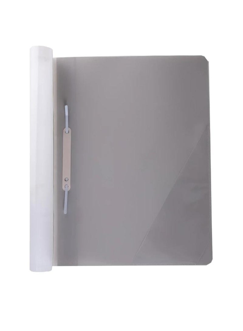 PRIMA 12-Piece Clear File Folder A4 Silver - Image 2