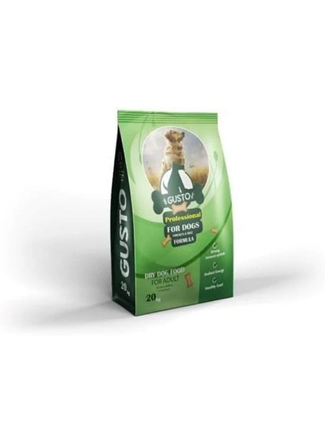 Gusto Dry Dog Food with Chicken & Rice 20kg
