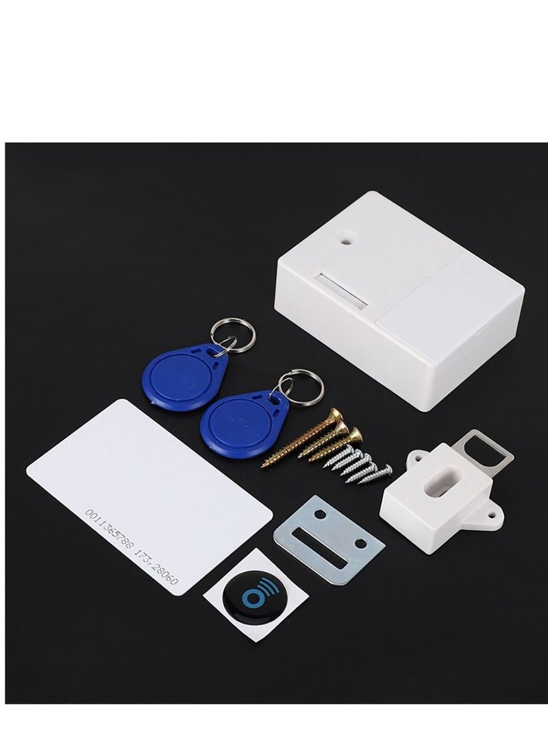 Generic RFID Electronic Cabinet Lock DIY For Wooden Drawer Cabinet, Ready For Use & Programmable(White)  - Image 3