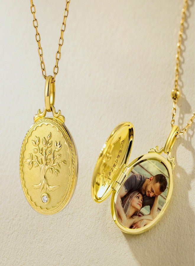 يوفينغ قلادة يوفينغ بتصميم شجرة الحياة العائلية، تتسع للصور، هدية مثالية للنساء - Image 2