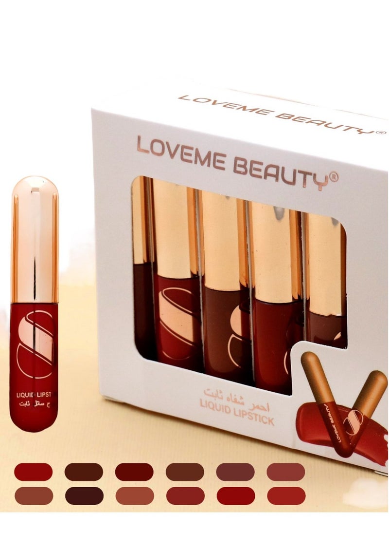 LOVEME BEAUTY 12 pieces LIQUID LIPSTICK 