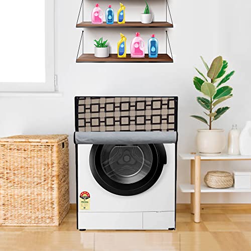 Wings Star Front Load Washing Machine Cover for LG 7 Kg & 7.5Kg (60cmsX53cmsX86cms) | Waterproof & Dust-Proof Front Load Washing Machine Cover For LG | Washing Machin Cover, KUM12 - Image 3