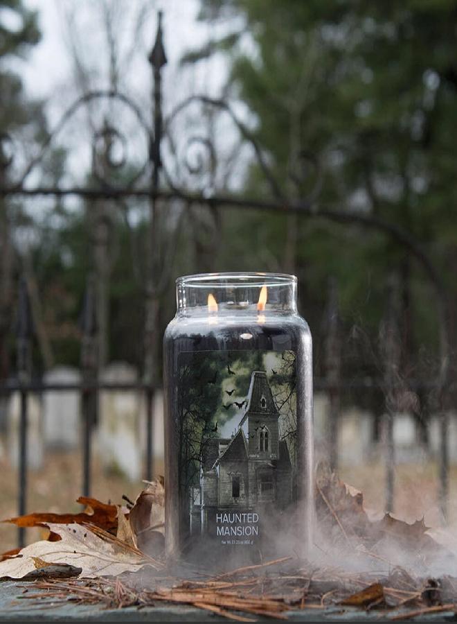 Village Candle Village Candle Haunted Mansion Large Glass Apothecary Jar Scented Candle, 21.25 oz - Image 3