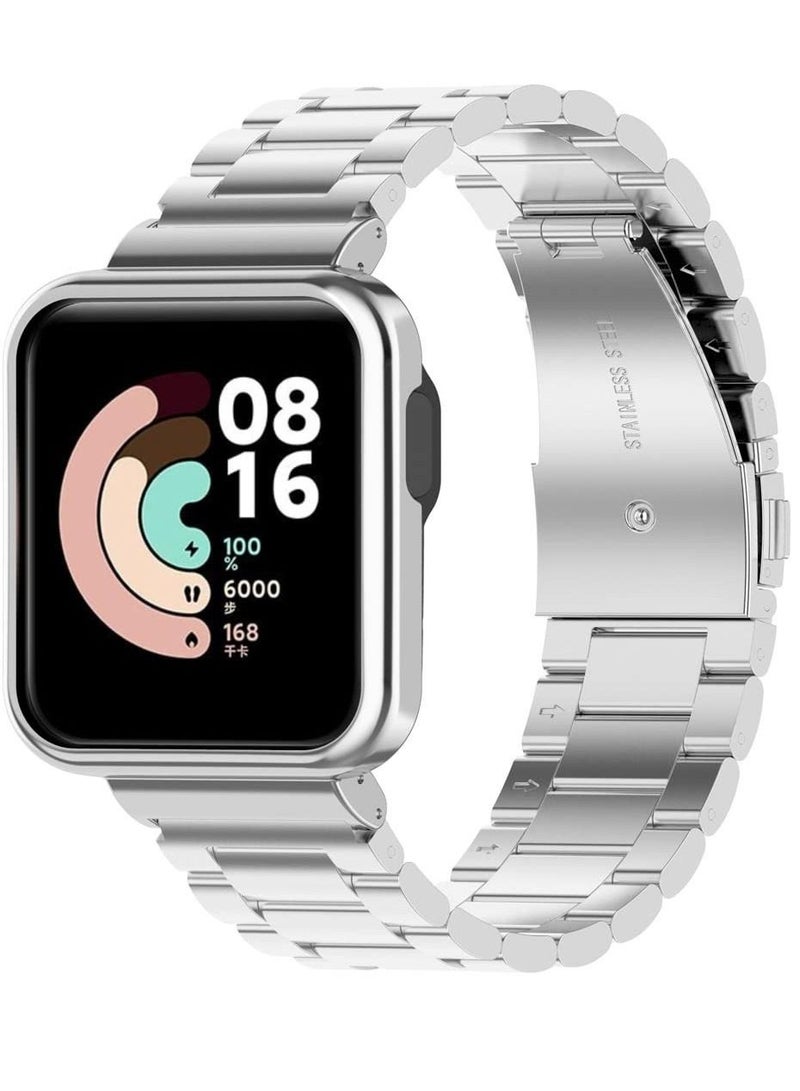 Braleto Compatible with Xiaomi Mi Watch 2 Lite/Redmi Watch 2 lite, Metal Stainless Steel Adjustable Replacement Strap with Xiaomi Mi Mi Watch 2 Lite - Image 1