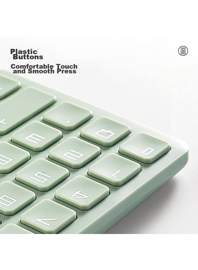 Nusign Fashion Office Calculator, German Creative Design, Large Buttons Dual Power Design, High-value Student Fourth-grade Calculator, Green Ns042 - Image 5