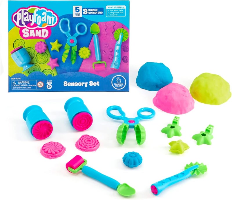 إديوكيشنال إنسايتس مجموعة Playfoam Sand الإثارية للتنمية الحسية، رمل للعب، لعبة حسية للأولاد والبنات، من عمر 3 سنوات فما فوق - Image 1