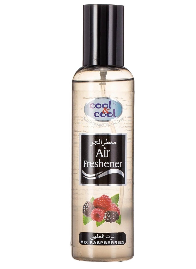 Cool & Cool Cool & Cool Air Freshener Mix Raspberries 250 ML - Long-Lasting, Safe, Non-Toxic, Refreshing & Soothing Scent, Mood-Enhancing, Odor Eliminator  - Image 1