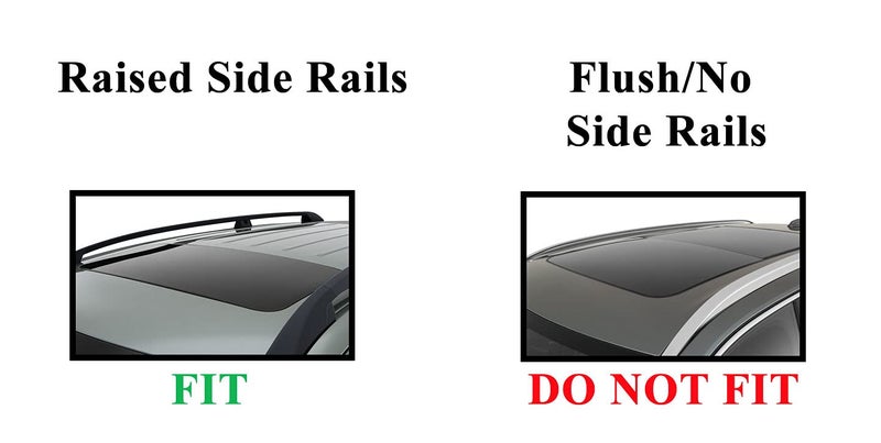 BrightLines 53" All Black Universal Crossbars Roof Racks Compatible with Raised Roof Side Rails for Kayak Luggage ski Bike Carrier, a Set of 2 (Black) - Image 4