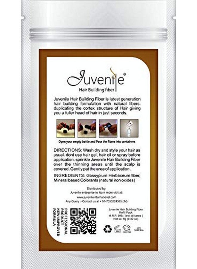 جوفينايل عبوة إعادة تعبئة ألياف الشعر السوداء 9 جرام - Image 2