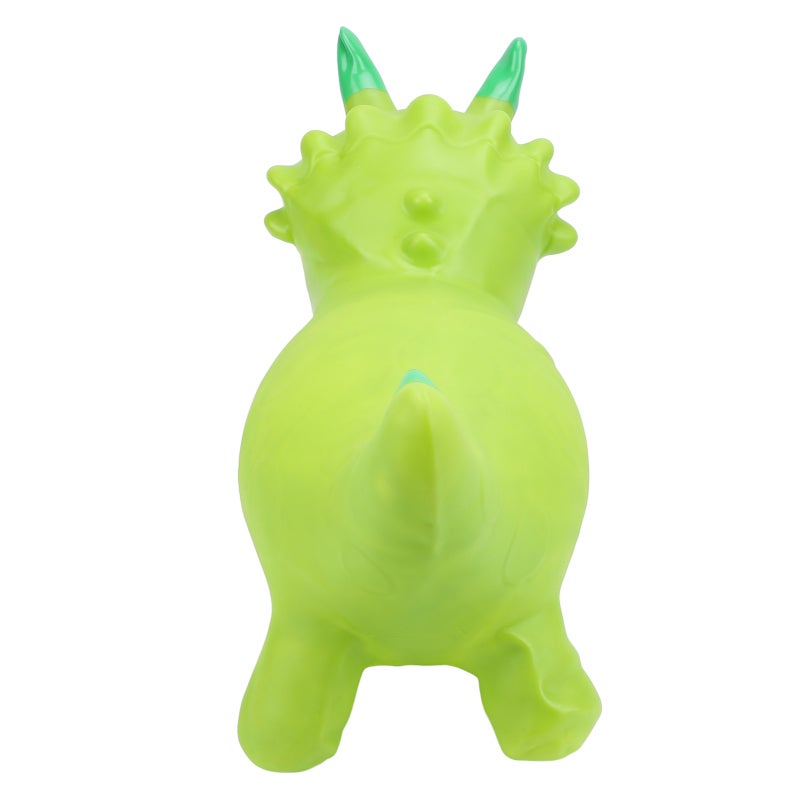 Inflatable Ride On Toy: Green Dinosaur, Thick PVC Material, Lightweight Easy To Carry - Bouncy Animal Toy For Toddlers And Kids, Indoor Outdoor Play, Picnics Beach Camping - Image 5