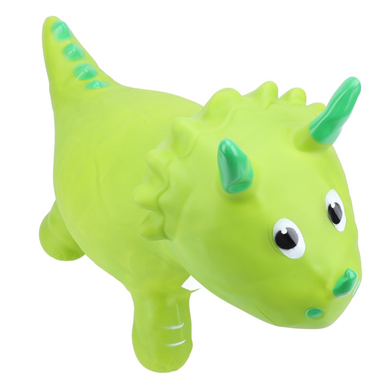 Inflatable Ride On Toy: Green Dinosaur, Thick PVC Material, Lightweight Easy To Carry - Bouncy Animal Toy For Toddlers And Kids, Indoor Outdoor Play, Picnics Beach Camping - Image 4