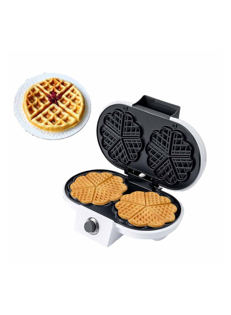 general Home love waffle maker, double plate sandwich maker, multi-function waffle maker, easy to make love waffles and sandwiches, suitable for family breakfasts - Image 1