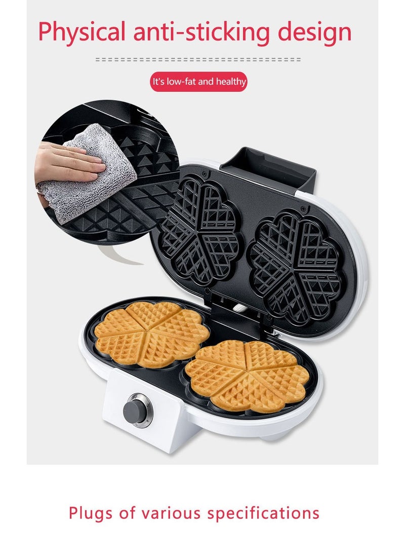 general Home love waffle maker, double plate sandwich maker, multi-function waffle maker, easy to make love waffles and sandwiches, suitable for family breakfasts - Image 4