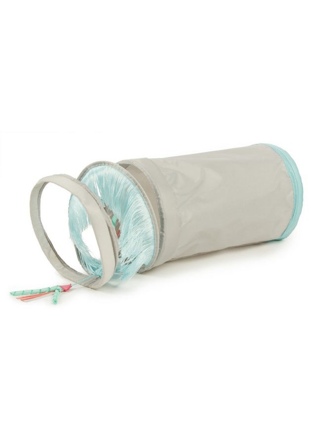 SmartyKat SmartyKat Fringe Frenzy Crinkle Activity Tunnel Cat Toy, Expands to 20" - Randomly Selected Color, One Size  - Image 2