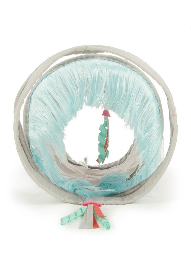 SmartyKat SmartyKat Fringe Frenzy Crinkle Activity Tunnel Cat Toy, Expands to 20" - Randomly Selected Color, One Size  - Image 3
