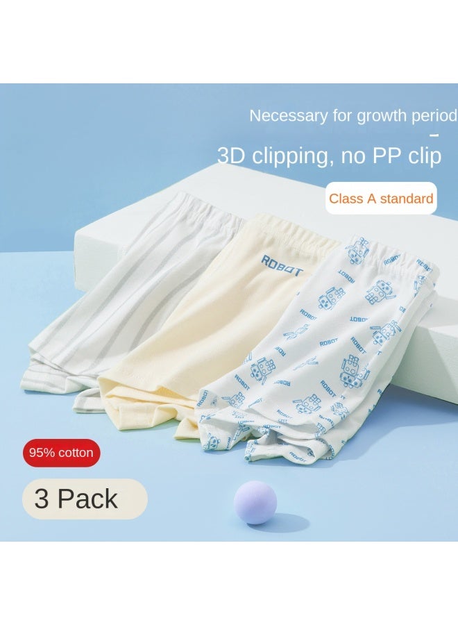 Top melon three-pack Boys' Boxer Underwear, Skin-friendly, Breathable, Soft And Comfortable, Category A, All-season Children's Underwear - Image 2